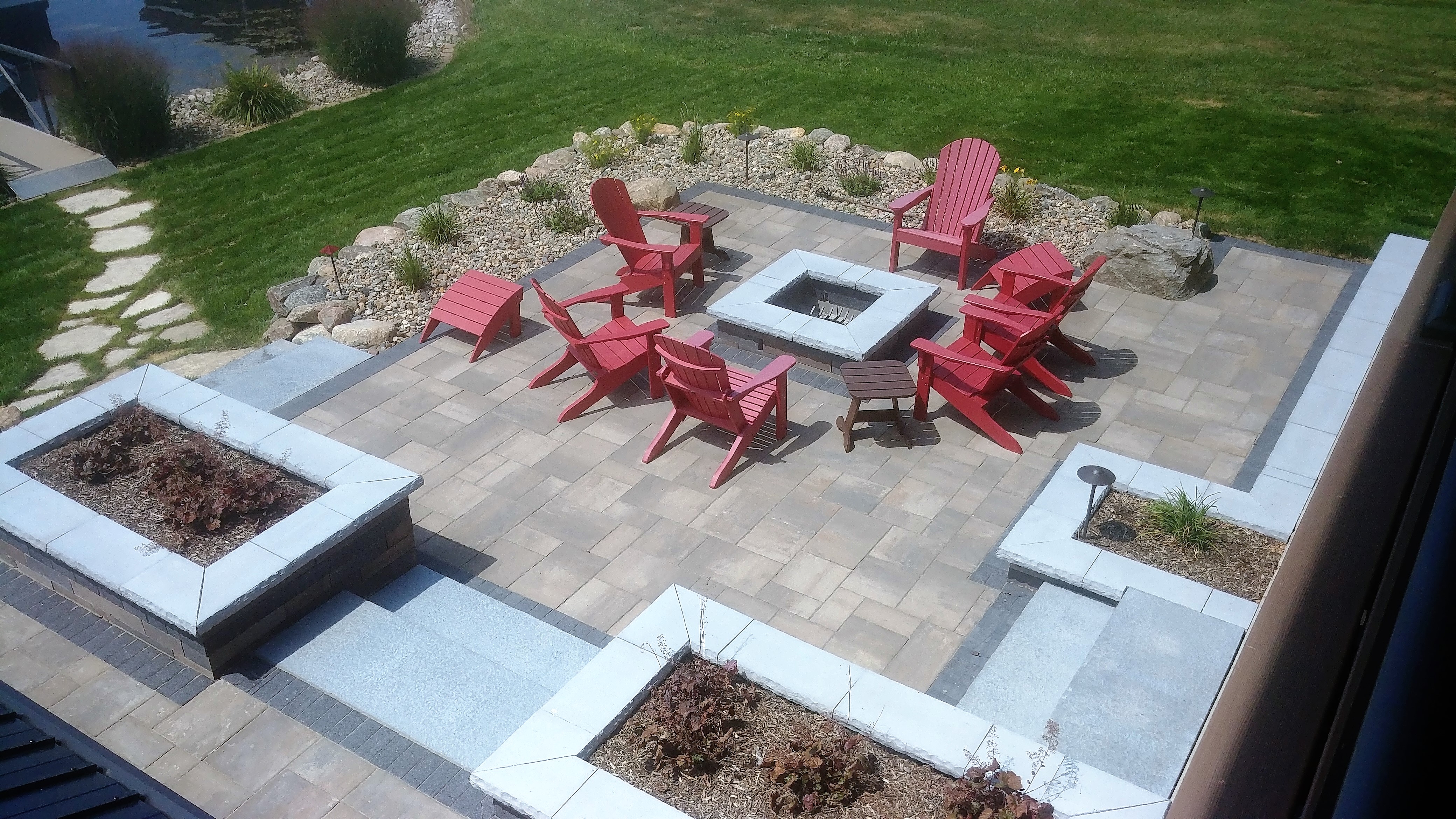 Fire Pit Lower Patio-Jackson Residence