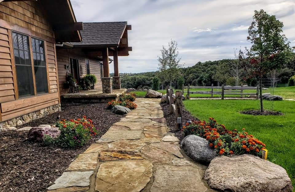 Flagstone Pathway-Brown Residence