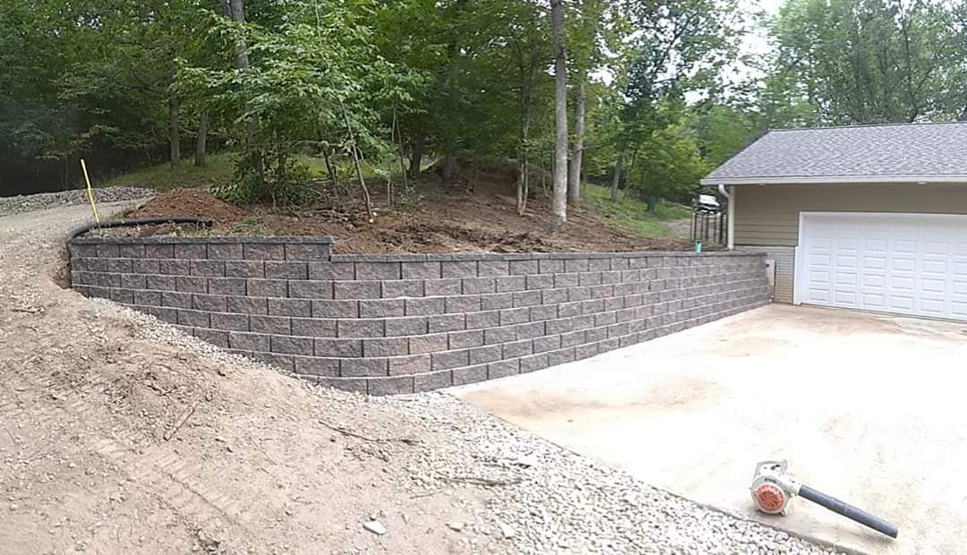 Garage Retaining Wall